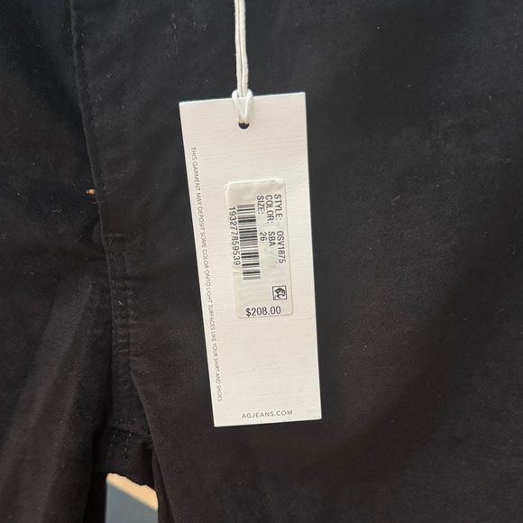 NWT AG Jeans Mari Slim Straight Jeans with Velvet-Feel Finish - Size 26 - Picture 6 of 10